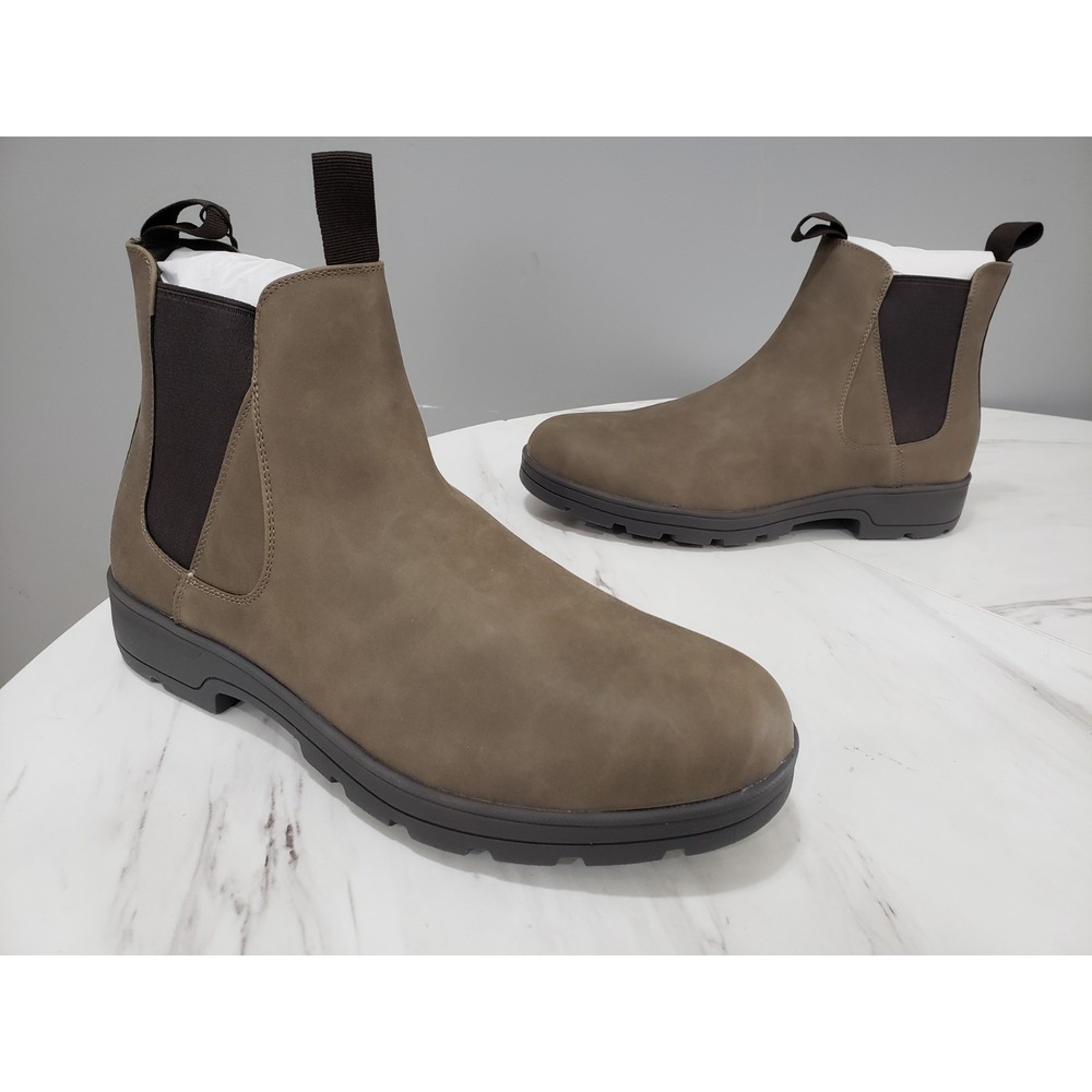 NEW NO BOX JBU Jambu Kerry Waterproof Chelsea Boots Men's Size 10.5 DARK BROWN